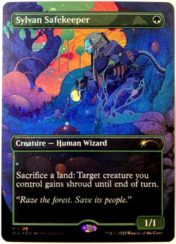 MTG Sylvan Safekeeper (Galaxy Foil) Secret Lair Alien Auroras 2109 NM - Image 1