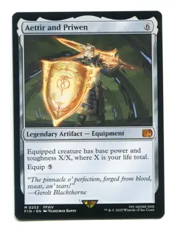 Aettir and Priwen NM #0253 Final Fantasy FIN MTG Magic the Gathering Mythic - Image 1