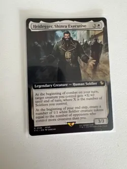 x1 Heidegger, Shinra Executive - Extended Art R MTG Commander: Final Fantasy M/N - Image 1