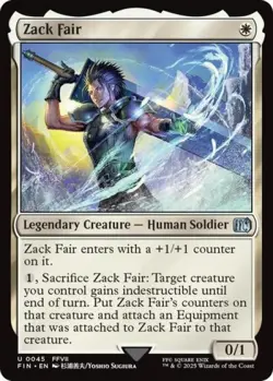 Zack Fair - Light Play MTG Universes Beyond: FINAL FANTASY - Image 1