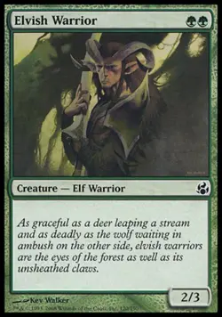 Elvish Warrior -Foil Medium Play MTG Morningtide - Image 1