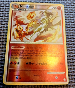 2010 Pokemon HeartGold & SoulSilver #7 Ninetales Reverse Holo LP-MP - Image 1