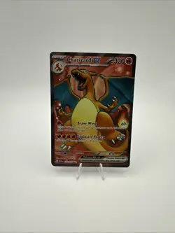Pokemon TCG Charizard ex 183/165 Sv: Scarlet & Violet 151 English Full ART NM/M - Image 1