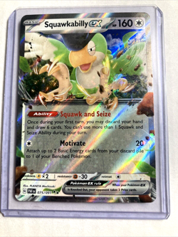 2024 Pokemon TCG Scarlet & Violet # 75/091- SQUAWKABILLY EX Paldean Fates Double - Image 1