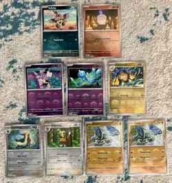 Pokemon TCG SV: White Flare Pokeball Pattern Set (9 cards) Pack Fresh NM+/Mint - Image 1
