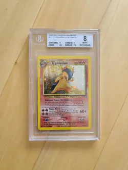 BGS 8 Pokemon Neo Genesis Unlimited Holo Rare Typhlosion 17/111 PSA CGC - Image 1