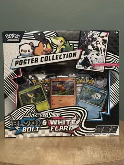 Pokemon Black Bolt/White Flare Unova SV10.5 Poster Collection IN Hand - Image 1