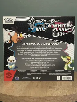 Pokemon Black Bolt/White Flare Unova SV10.5 Poster Collection IN Hand - Image 2