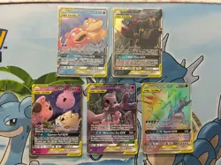 Pokemon Card Full Art Alt Art Fire Tag Team Umbreon Tyranitar Psyduck Mew NM/LP - Image 1