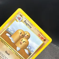 LP (UK 4th Print 1999-2000) Pokemon DUGTRIO Card BASE Set 19/102 Non-Holo Rare - Image 3