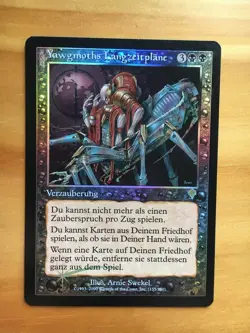 Mtg Carte Magic Invasion Yawgmoth's Agenda FOIL German SP/MP - Image 1