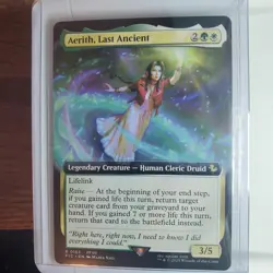 Aerith, Last Ancient Extended Art 0163 MTG Final Fantasy - Image 1