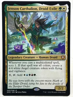 Jenson Catharlion, Druid Exile NM/M* Zendikar Rising Commander 003 -UnltdCards - Image 1