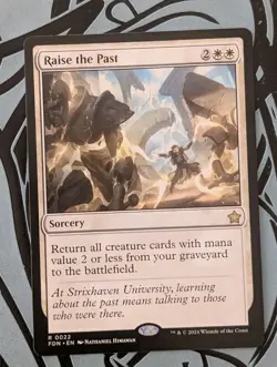 MTG Foundations Rare RAISE THE PAST NM - Image 1