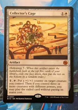 MTG OTJ *BIG SCORE* Mythic COLLECTOR'S CAGE NM - Image 1