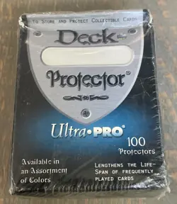 Rembrandt Ultra Pro 100 DECK PROTECTORS Black Vintage Factory Sealed 1999 Era - Image 1