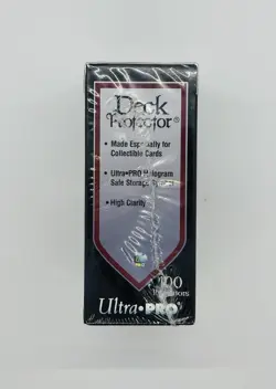Vintage White Ultra Pro Deck Protector Sleeves Classic Box of 100 SEALED MTG TCG - Image 2