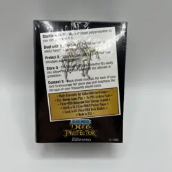 RARE Vintage 1996 Ultra Pro Black Shield Deck Protector 100 Sleeves Rembrandt - Image 5