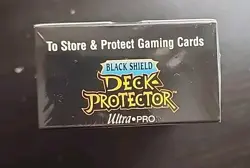RARE Vintage 1996 Ultra Pro Black Shield Deck Protector 100 Sleeves Rembrandt - Image 3
