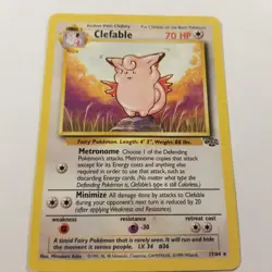 Clefable 17/64 Jungle Regular Pokemon Tcg Card Wotc - Image 1