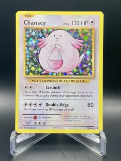 Chansey 70/108 Evolutions (2016) Holo Rare Unique Art Card Pokemon TCG LP+/NM - Image 1