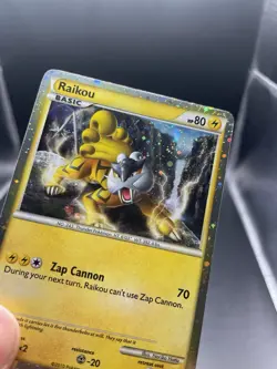 Raikou HGSS19 (2010) Black Star Promo Cosmos Holo Rare Card Pokemon TCG MP+ - Image 3