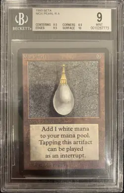 MTG: Beta, Mox Pearl, BGS 9 MINT.10 Subgrade! - Image 1