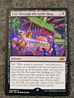 Exit Through the Grift Shop x1 NM Magic the Gathering Unfinity mtg....(DS3D1K6) - Image 1