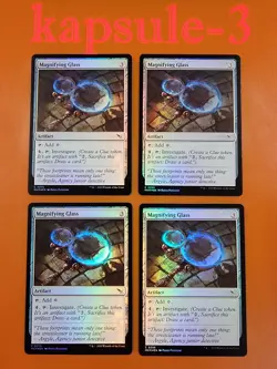4x Magnifying Glass | FOIL | Murders at Karlov Manor | MTG Magic Cards - Image 1