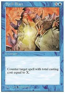 Spell Blast - Medium Play MTG 5th Edition - Image 1