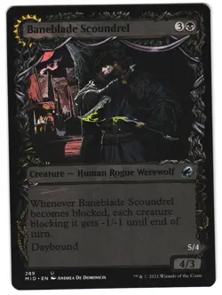 Baneblade Scoundrel (Showcase) 289 U Innistrad: Midnight Hunt Near Mint MTG - Image 1