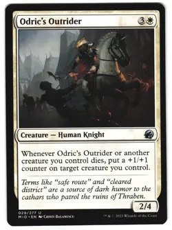 Odric's Outrider 29 U Innistrad: Midnight Hunt Near Mint MTG - Image 1