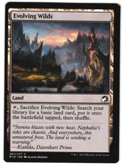 Evolving Wilds 261 C Innistrad: Midnight Hunt Near Mint MTG - Image 1