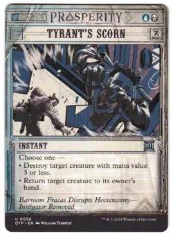 Tyrant's Scorn 56 U Outlaws of Thunder Junction: Breaking News Near Mint MTG - Image 1