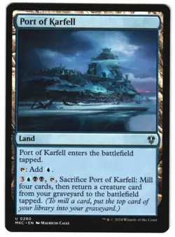 Port of Karfell 280 U Commander: Murders at Karlov Manor Near Mint MTG - Image 1