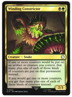 Winding Constrictor 223 U Universes Beyond: Fallout Near Mint MTG - Image 1