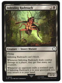 Infesting Radroach 46 U Universes Beyond: Fallout Near Mint MTG - Image 1