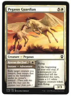 Pegasus Guardian CLB 36 Commander Legends Battle for Baldur's Gate Near Mint MTG - Image 1
