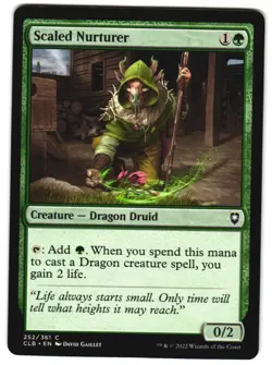 Scaled Nurturer CLB 252 Commander Legends Battle for Baldur's Gate Near Mint MTG - Image 1