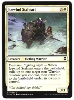 Icewind Stalwart 27 C Commander Legends: Battle for Baldur's Gate Near Mint MTG - Image 1
