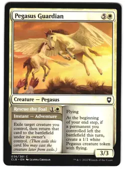Pegasus Guardian 36 C Commander Legends: Battle for Baldur's Gate Near Mint MTG - Image 1