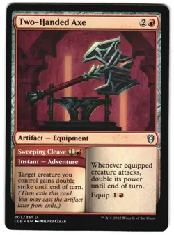 Two-Handed Axe 203 U Commander Legends: Battle for Baldur's Gate Near Mint MTG - Image 1