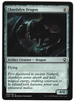 Chardalyn Dragon 306 C Commander Legends: Battle for Baldur's Gate Near Mint MTG - Image 1