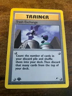 1st Edition Trash Exchange 126/132 - Gym Heroes -Vintage Pokemon TCG Set - Image 1