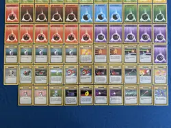 Pokemon Base Set Card Lot 120 Cards Trainer Energy LP Lot 1/4 - Image 3