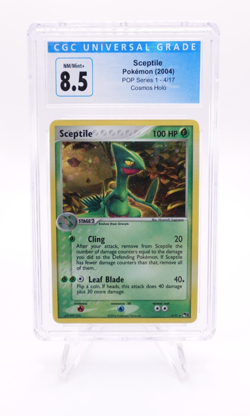 Sceptile 2004 Pokemon POP Series 1 #4 Cosmos Holo CGC 8.5 - Image 1