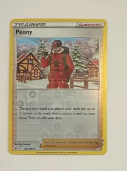 Peony Reverse Holo - 150/198 - Chilling Reign Pokemon 2021 Uncommon - Image 1