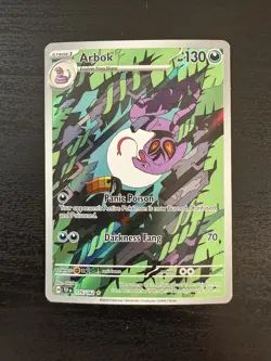 Pokemon Arbok Illustration Rare 176/162 Temporal Forces NM - Image 1
