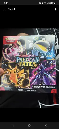 LOT of 3 Pokemon Paldean Fates Booster Bundle - Image 1