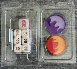 Pokemon White Flare Dice and Markers - From White Flare ETB - Image 1